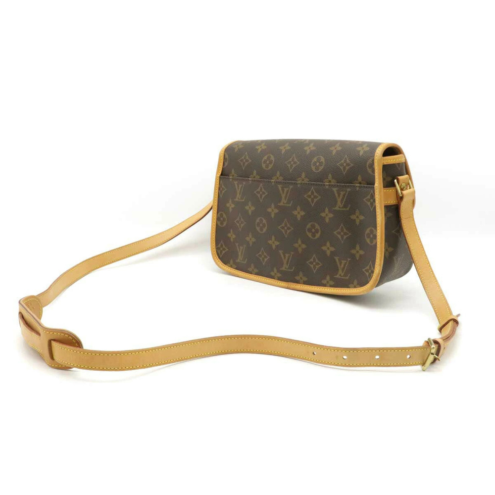 Louis Vuitton Monogram Crossbody Shoulder Sologne Bag Brown